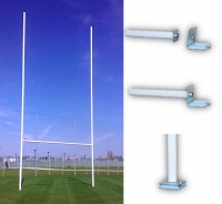 Coppia porte rugby in lega di alluminio altezza dei pali 9m